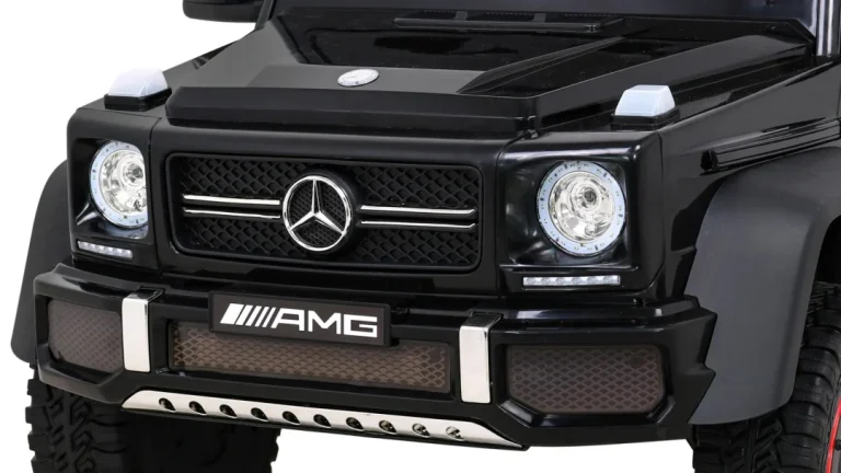 Mercedes G63 Amg Automobil Na Baterije Crni + Daljinski Upravljač + 6 Eva Kotača + Spori, Crna 11