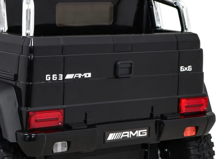 Mercedes G63 Amg Automobil Na Baterije Crni + Daljinski Upravljač + 6 Eva Kotača + Spori, Crna 12