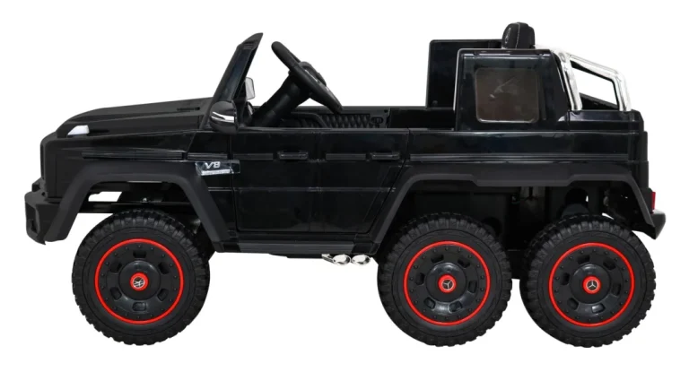 Mercedes G63 Amg Automobil Na Baterije Crni + Daljinski Upravljač + 6 Eva Kotača + Spori, Crna 4