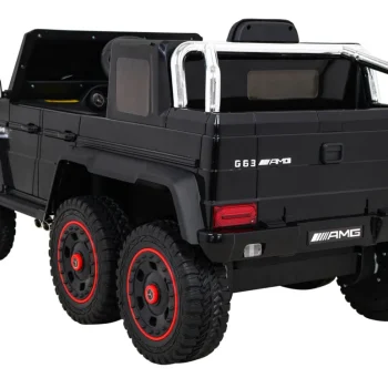 Mercedes G63 Amg Automobil Na Baterije Crni + Daljinski Upravljač + 6 Eva Kotača + Spori, Crna 5