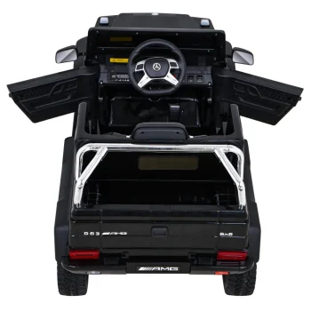 Mercedes G63 Amg Automobil Na Baterije Crni + Daljinski Upravljač + 6 Eva Kotača + Spori, Crna 7