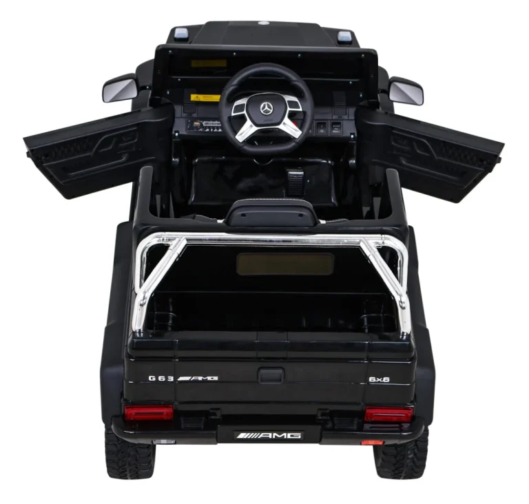 Mercedes G63 Amg Automobil Na Baterije Crni + Daljinski Upravljač + 6 Eva Kotača + Spori, Crna 7