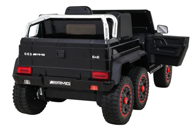 Mercedes G63 Amg Automobil Na Baterije Crni + Daljinski Upravljač + 6 Eva Kotača + Spori, Crna 8