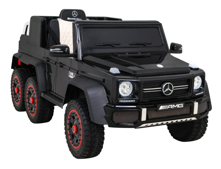 Mercedes G63 Amg Automobil Na Baterije Crni + Daljinski Upravljač + 6 Eva Kotača + Spori, Crna 9
