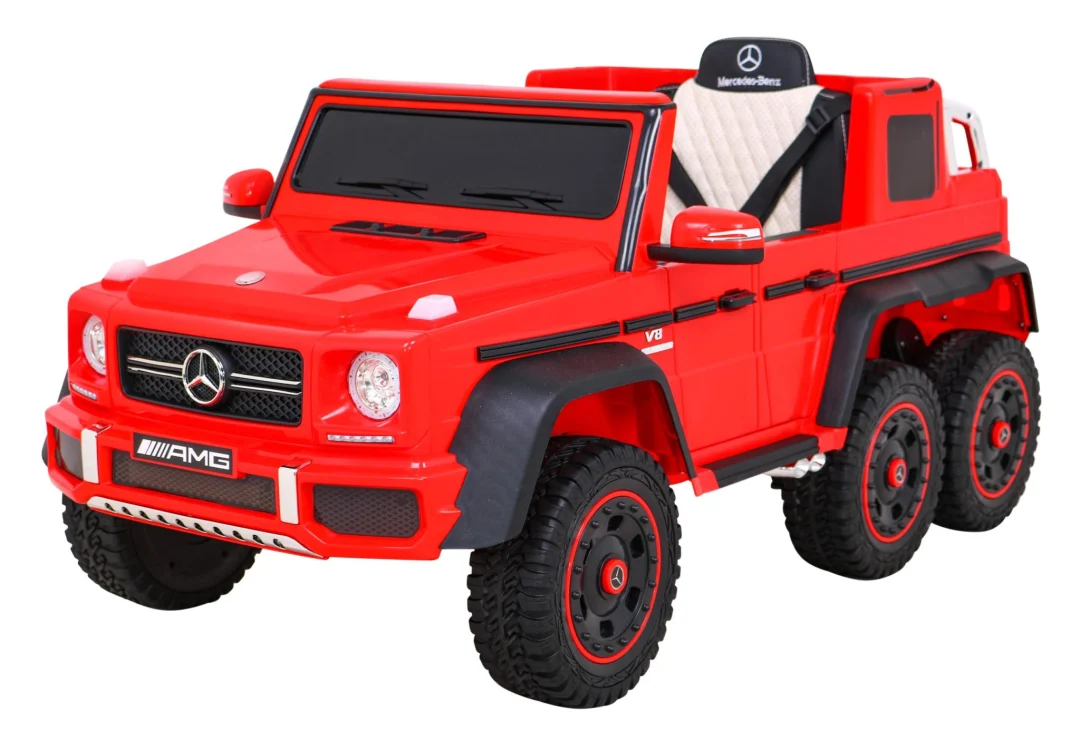 Mercedes G63 Amg Automobil Na Baterije, Crveni + Daljinski Upravljač + 6 Eva Kotača + Spori, Crvena 1