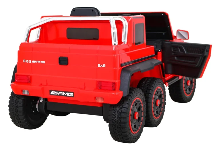 Mercedes G63 Amg Automobil Na Baterije, Crveni + Daljinski Upravljač + 6 Eva Kotača + Spori, Crvena 10