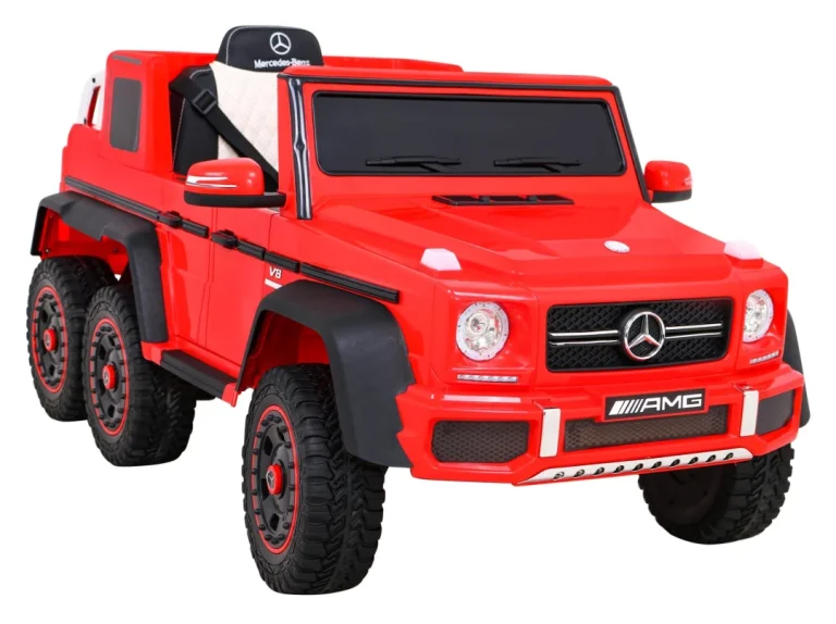 Mercedes G63 Amg Automobil Na Baterije, Crveni + Daljinski Upravljač + 6 Eva Kotača + Spori, Crvena 11