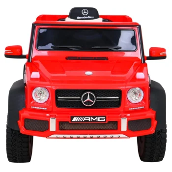 Mercedes G63 Amg Automobil Na Baterije, Crveni + Daljinski Upravljač + 6 Eva Kotača + Spori, Crvena 3