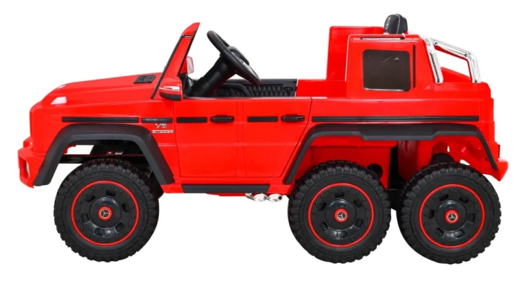 Mercedes G63 Amg Automobil Na Baterije, Crveni + Daljinski Upravljač + 6 Eva Kotača + Spori, Crvena 4