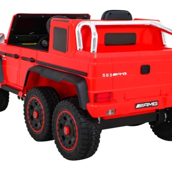 Mercedes G63 Amg Automobil Na Baterije, Crveni + Daljinski Upravljač + 6 Eva Kotača + Spori, Crvena 5