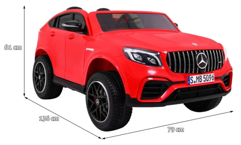 Mercedes Glc 63s Dječji Automobil Crveni Suv + 4x4 Pogon, Crvena 2