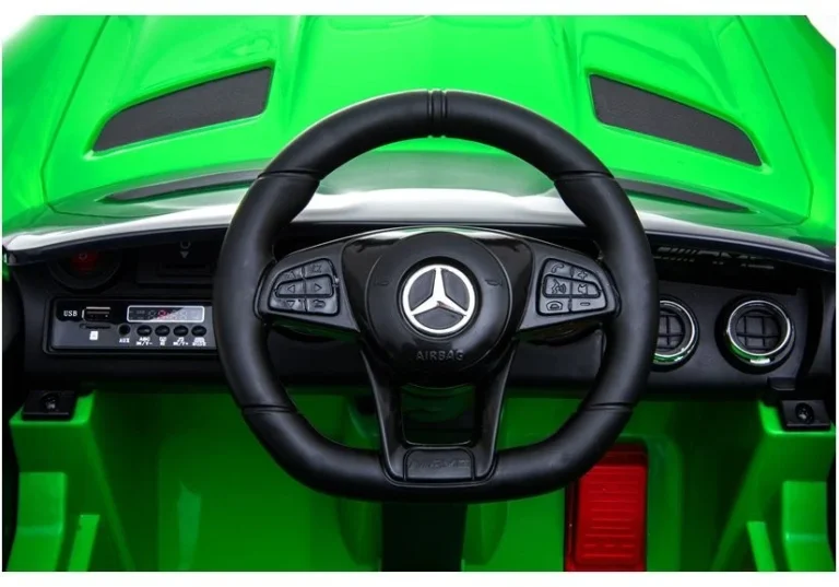 Mercedes Gtr Električni Automobil Za Vožnju Zeleni 11