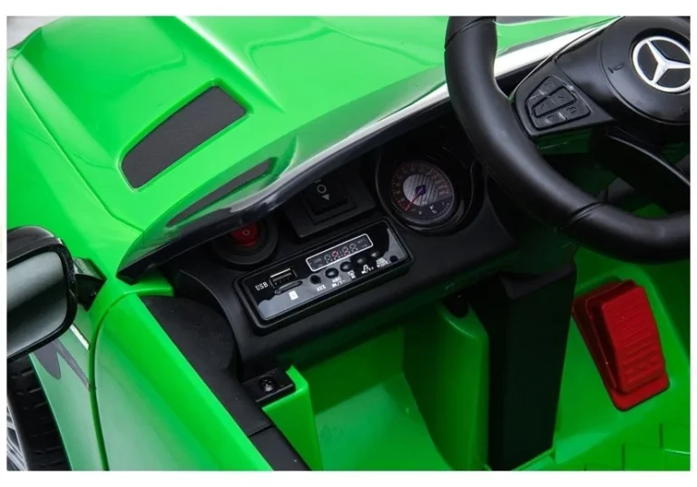 Mercedes Gtr Električni Automobil Za Vožnju Zeleni 12