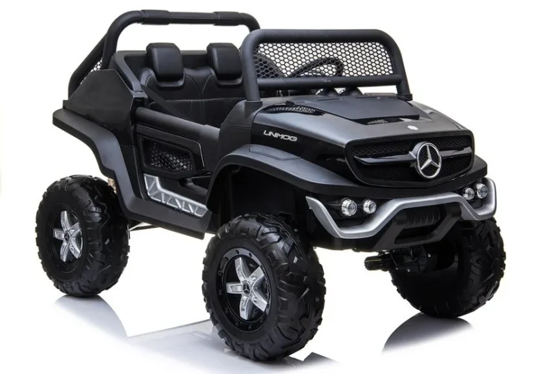 Mercedes Unimog Auto Na Akumulator, Crni, 4×4, 12v 1