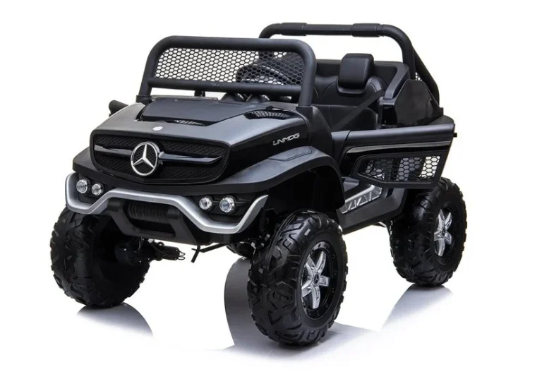 Mercedes Unimog Auto Na Akumulator, Crni, 4×4, 12v 10
