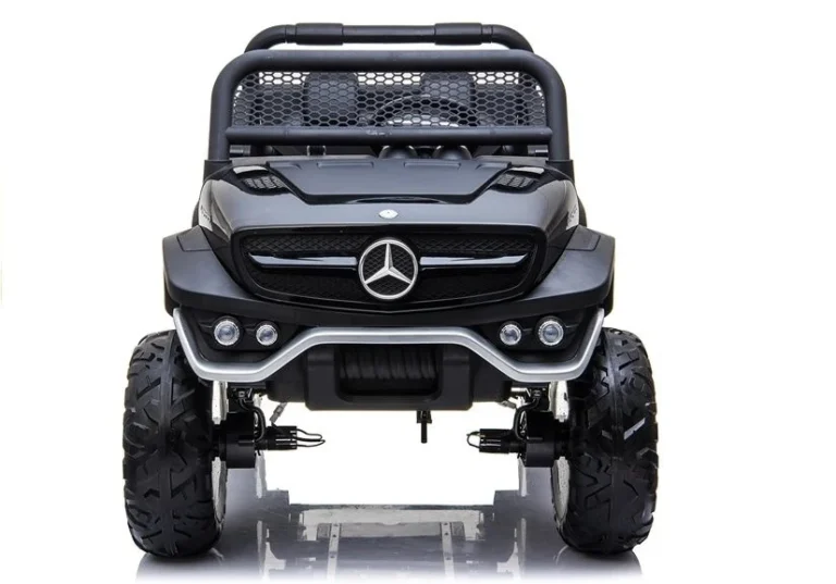 Mercedes Unimog Auto Na Akumulator, Crni, 4×4, 12v 2