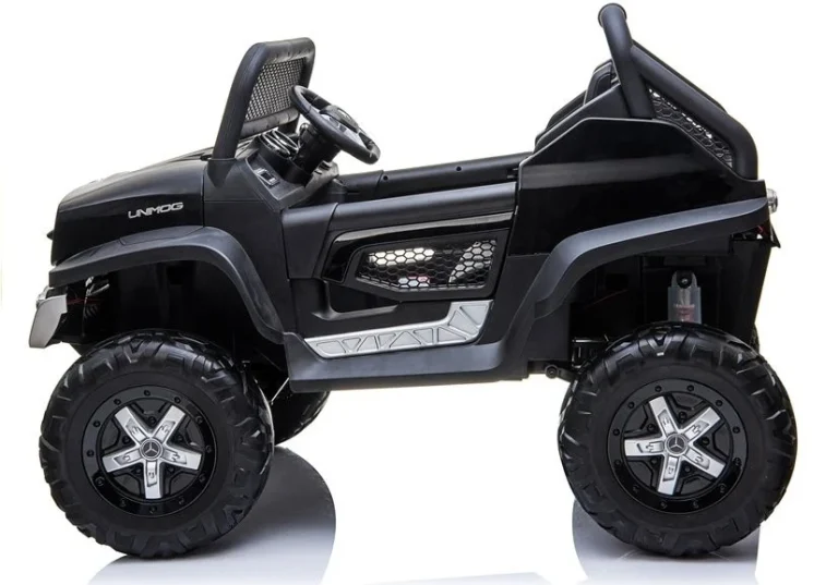 Mercedes Unimog Auto Na Akumulator, Crni, 4×4, 12v 4