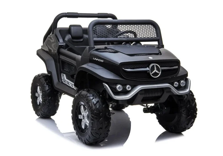Mercedes Unimog Auto Na Akumulator, Crni, 4×4, 12v 7