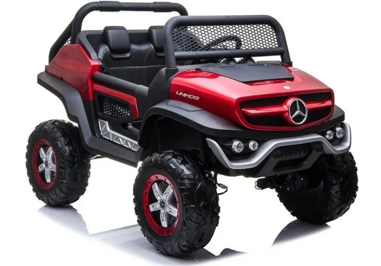 Mercedes Unimog Auto Na Akumulator, Crveni, 4×4, 12v 1