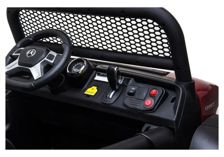Mercedes Unimog Auto Na Akumulator, Crveni, 4×4, 12v 6