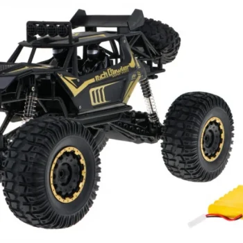 Metal Rock Cruiser Za Djecu 3+ Model Na Daljinsko Upravljanje 1:8 S Pogonom Na Sva četiri, Crna 2