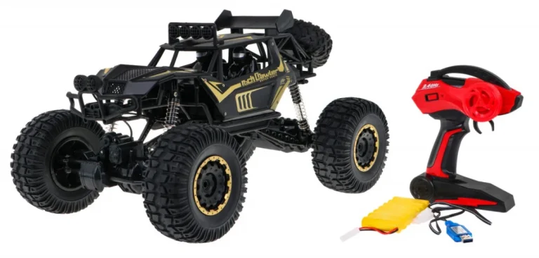 Metal Rock Cruiser Za Djecu 3+ Model Na Daljinsko Upravljanje 1:8 S Pogonom Na Sva četiri, Crna 2