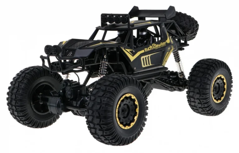 Metal Rock Cruiser Za Djecu 3+ Model Na Daljinsko Upravljanje 1:8 S Pogonom Na Sva četiri, Crna 3
