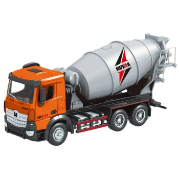 Metalna Mješalica Za Beton, Građevinsko Vozilo, Huina, Narančasta 1:50 2