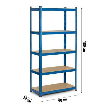Metalna Polica Za Odlaganje 180 X 90 X 30 Cm Humberg 4845 6