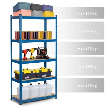 Metalna Polica Za Odlaganje 180 X 90 X 30 Cm Humberg 4845 7