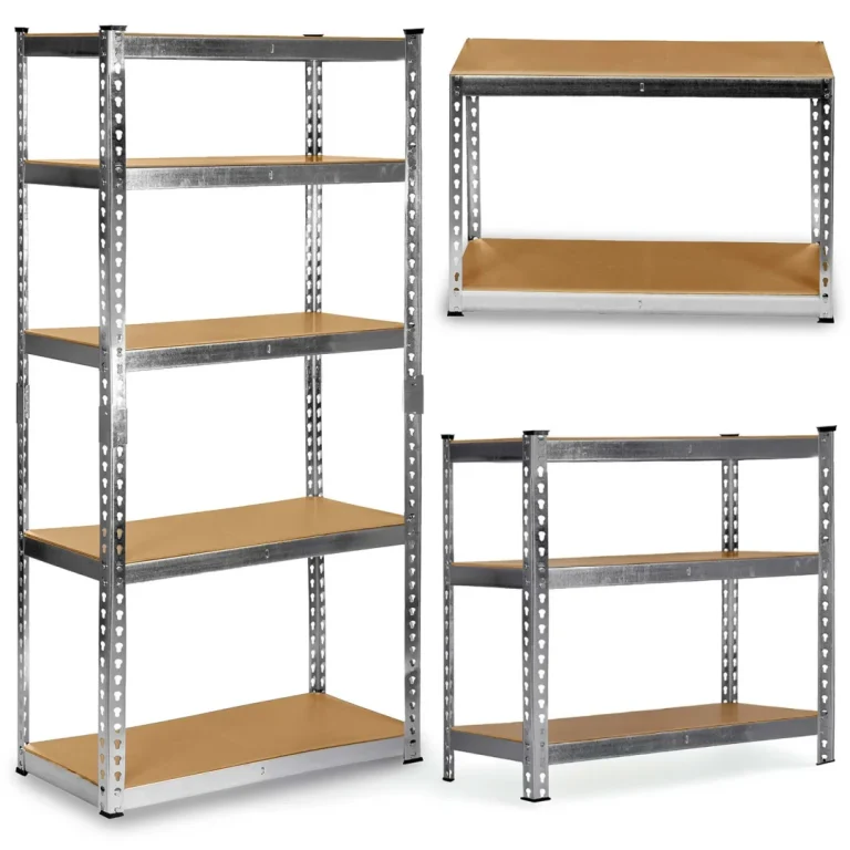 Metalna Polica Za Odlaganje 183 X 90 X 40 Cm Humberg Hr 853 Srebrna 1