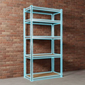 Metalna Polica Za Odlaganje 183 X 90 X 40 Cm Humberg Hr 853 Srebrna 10
