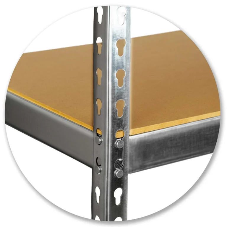 Metalna Polica Za Odlaganje 183 X 90 X 40 Cm Humberg Hr 853 Srebrna 2