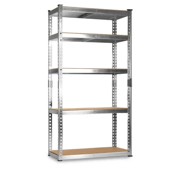 Metalna Polica Za Odlaganje 183 X 90 X 40 Cm Humberg Hr 853 Srebrna 4
