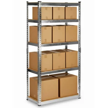 Metalna Polica Za Odlaganje 183 X 90 X 40 Cm Humberg Hr 853 Srebrna 9