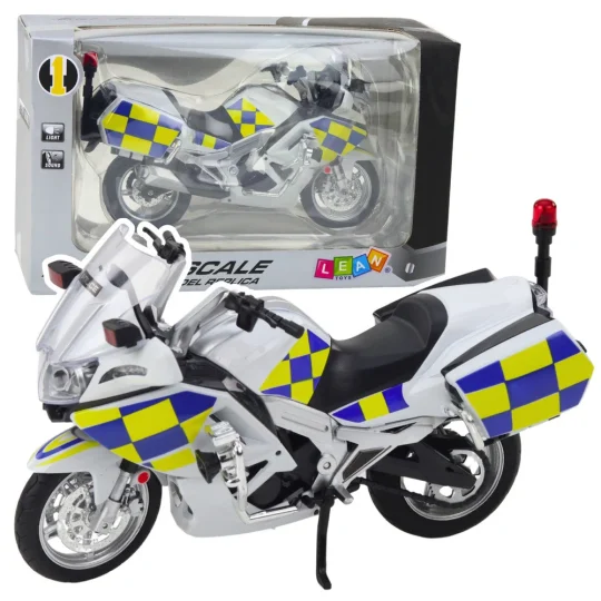 Metalna Svjetla Policijskih Motocikala Zvuči Bijelo 1:12 1