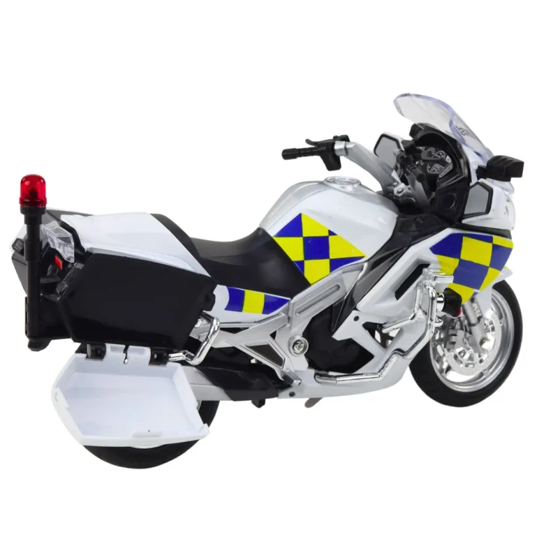 Metalna Svjetla Policijskih Motocikala Zvuči Bijelo 1:12 3
