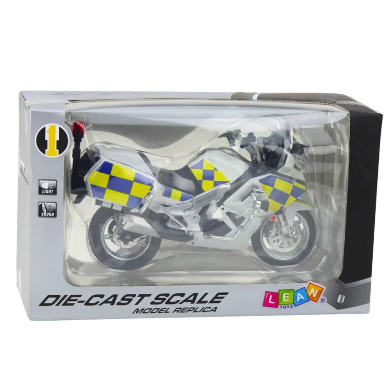 Metalna Svjetla Policijskih Motocikala Zvuči Bijelo 1:12 4