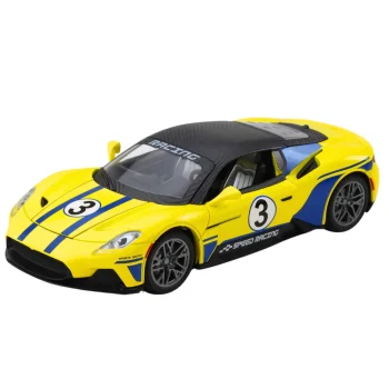 Metalna Svjetla Sportskih Automobila Zvuci Vožnja Žuta 1:22 2