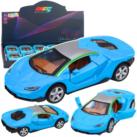 Metalna Svjetla Sportskog Automobila Zvuče Plavo 1:32 1