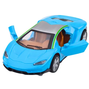 Metalna Svjetla Sportskog Automobila Zvuče Plavo 1:32 5