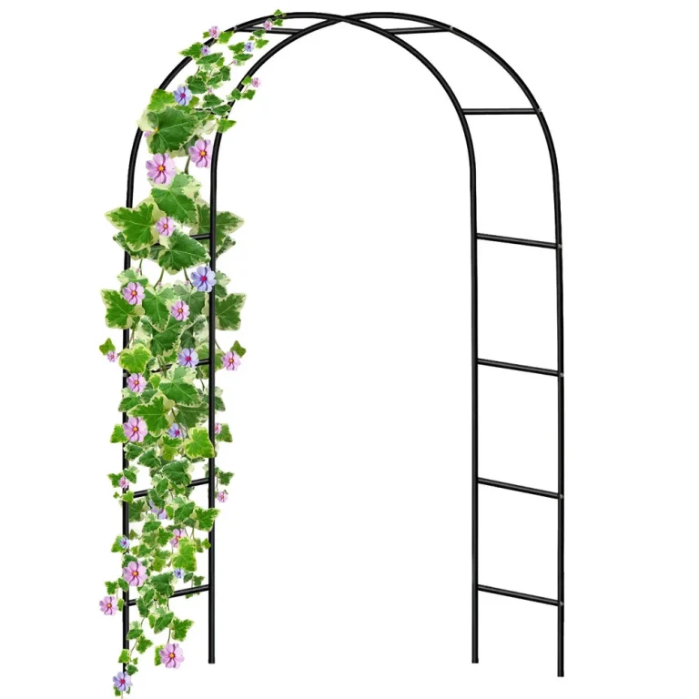 Metalna Vrtna Pergola Za Biljke, Potpora Za Penjačice, Luk 240x140 Cm 2