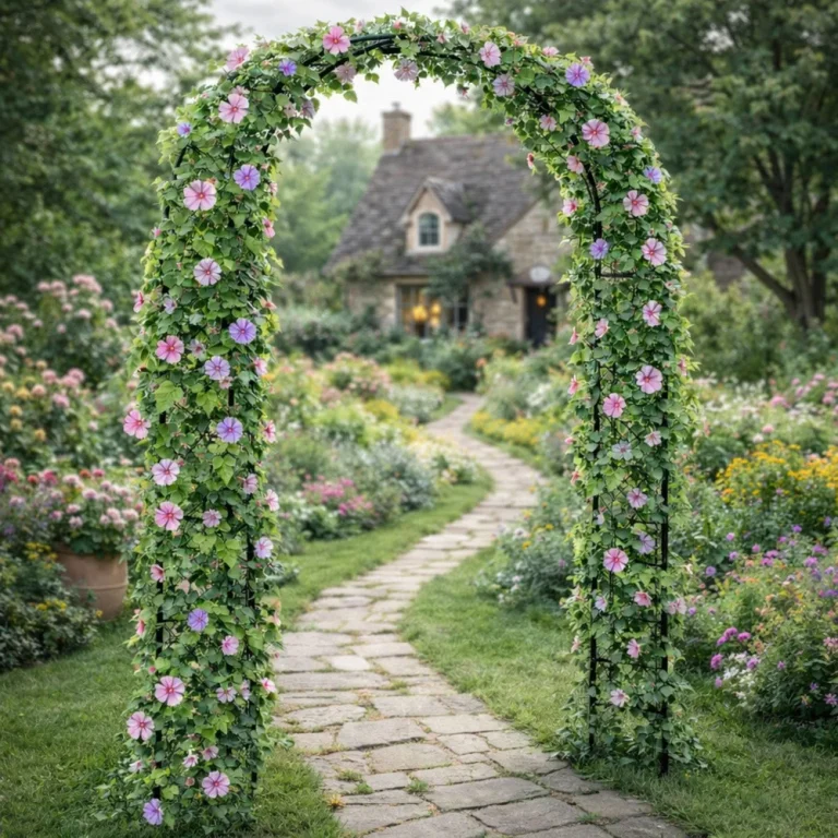 Metalna Vrtna Pergola Za Biljke, Potpora Za Penjačice, Luk 240x140 Cm 6