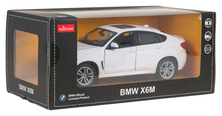 Metalni Automobil 1:24 Bmw X6m Bijeli Rastar 10