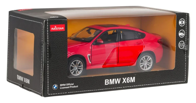 Metalni Automobil 1:24 Bmw X6m Crveni Rastar 12