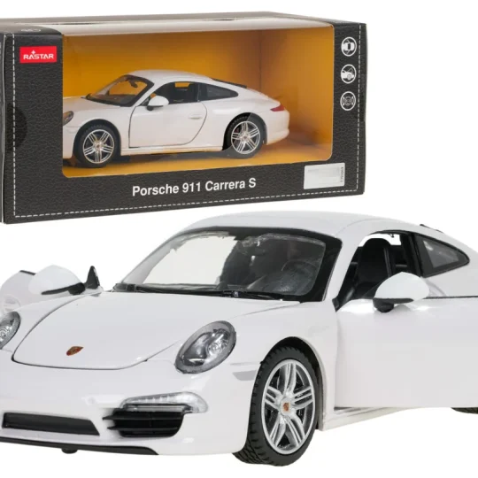 Metalni Automobil 1:24 Porsche 911 Bijeli Rastar 1