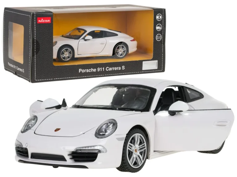 Metalni Automobil 1:24 Porsche 911 Bijeli Rastar 1