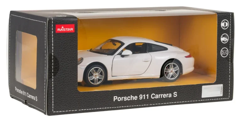 Metalni Automobil 1:24 Porsche 911 Bijeli Rastar 12
