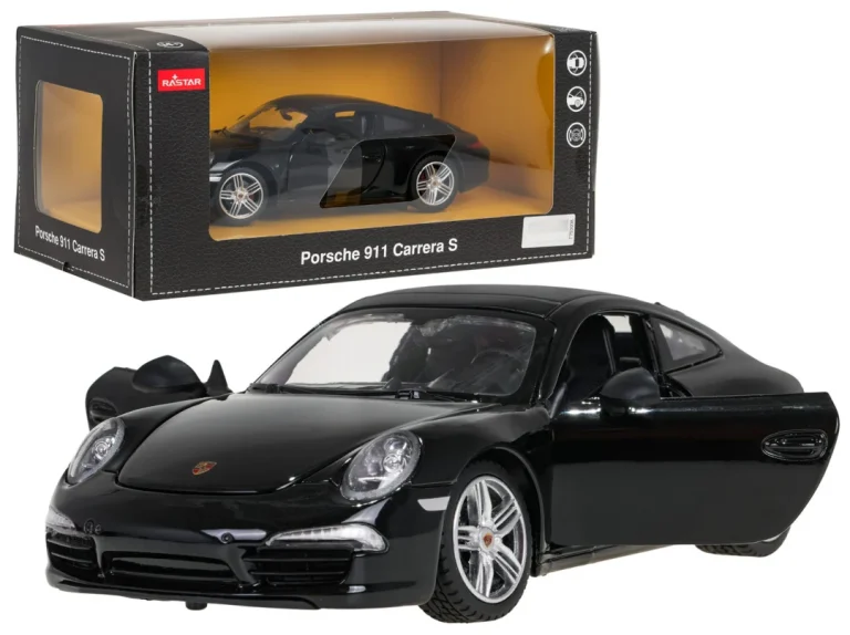 Metalni Automobil 1:24 Porsche 911 Crni Rastar 1