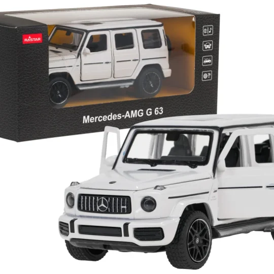 Metalni Automobil 1:32 Mercedes Benz Amg G63 Sa Zvukom, Bijeli Rastar 1
